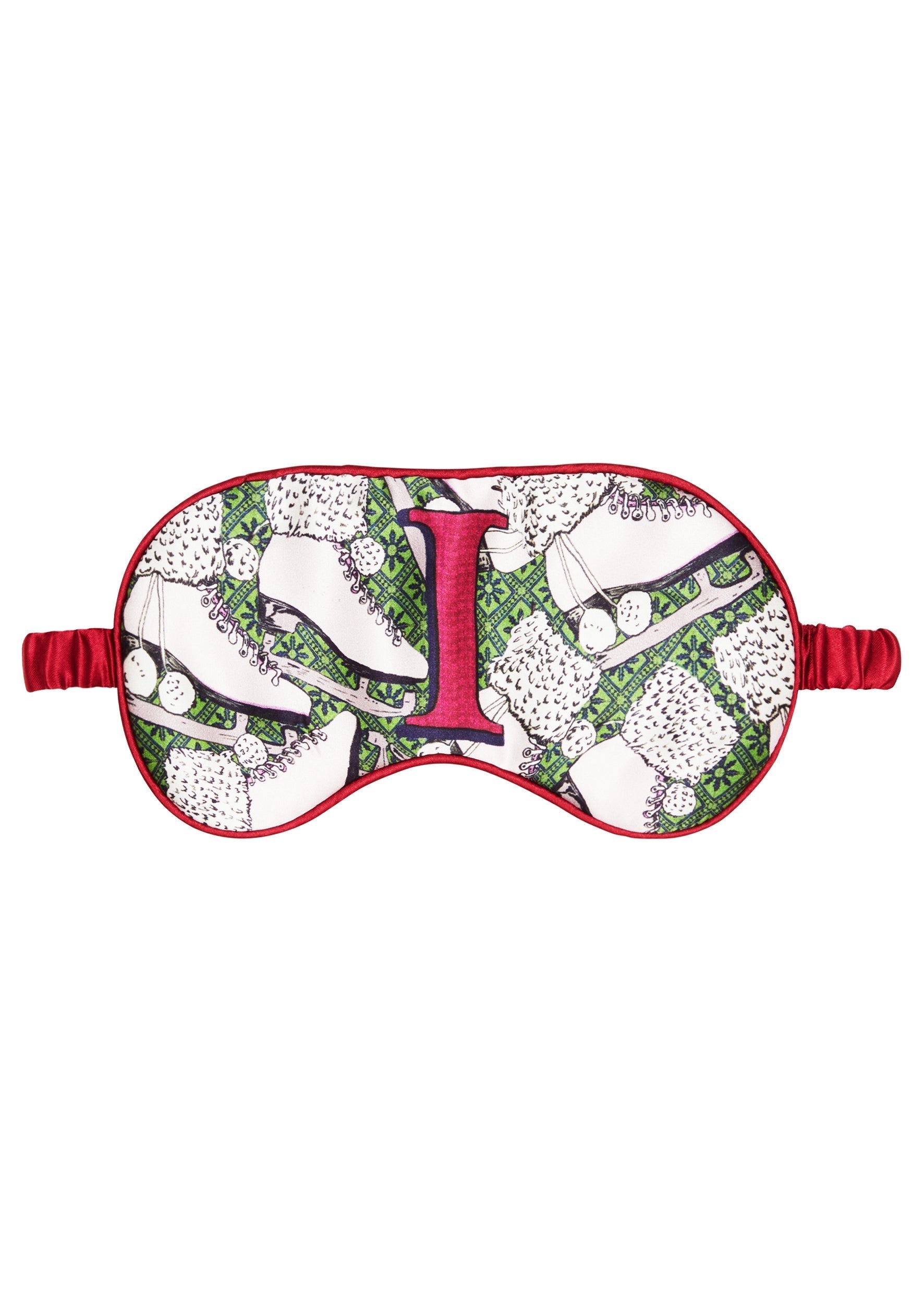 Silk Eye Mask "I Ice Skate"