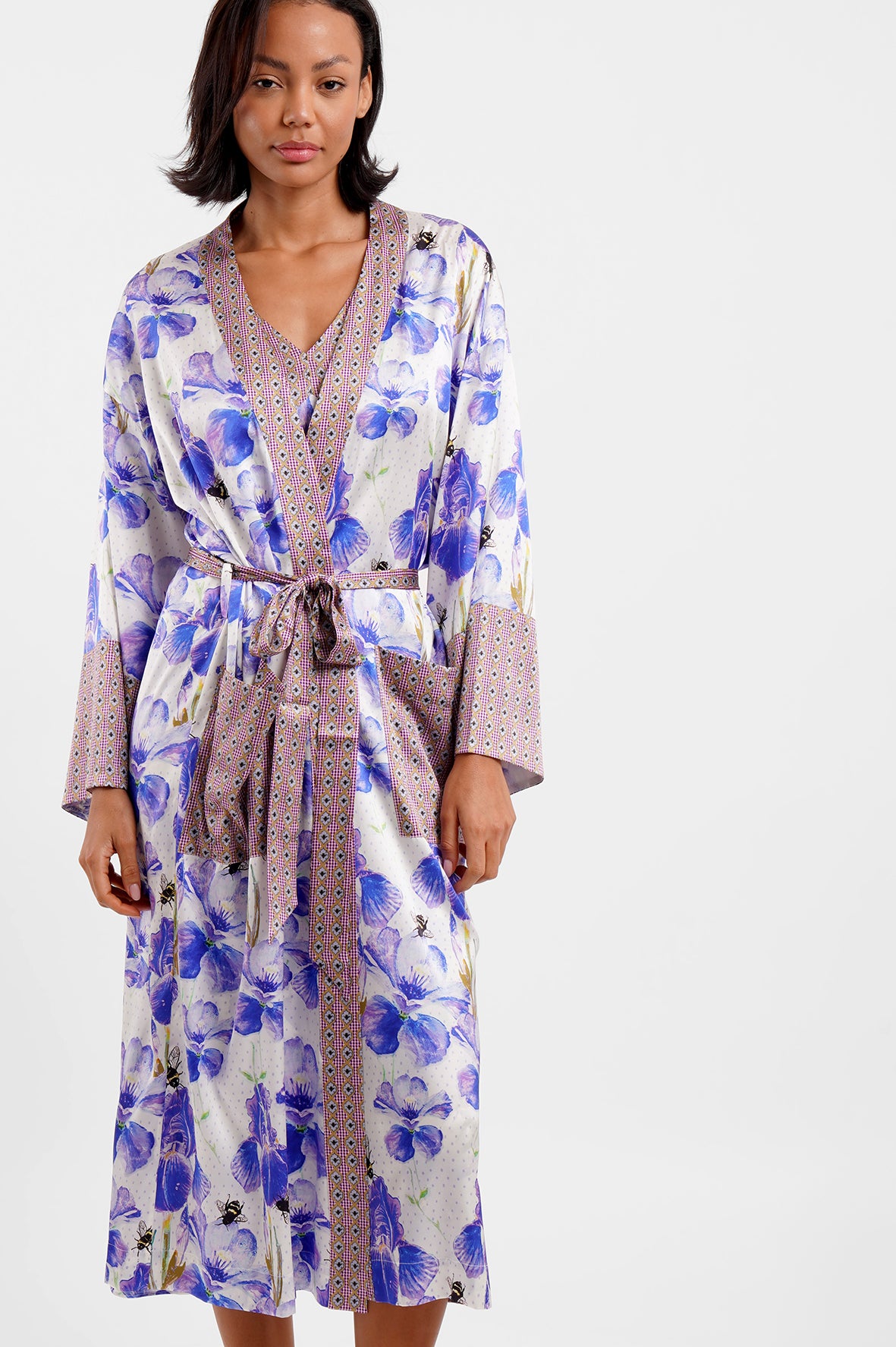 Long Robe "Bees Garden"