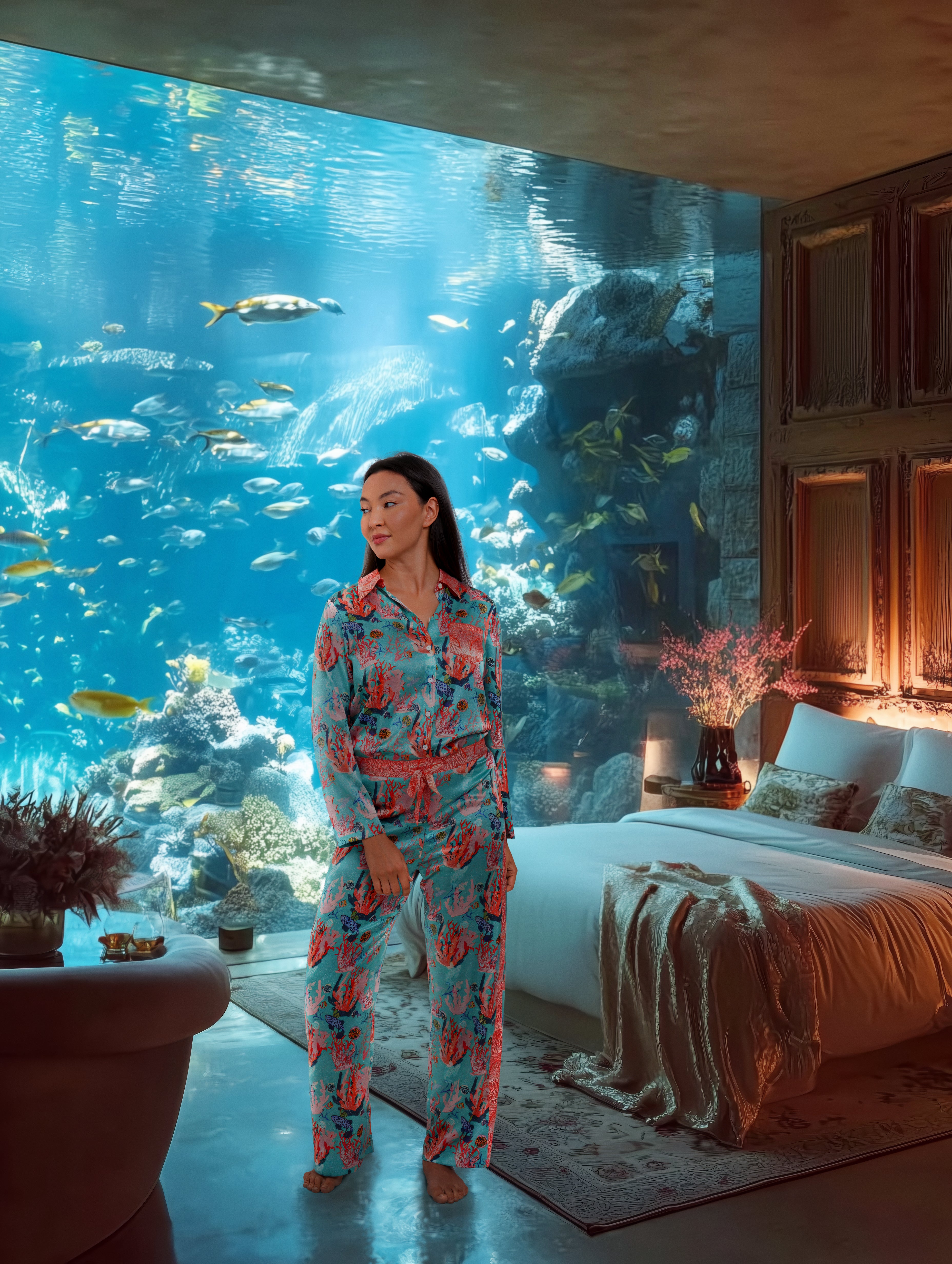 Pyjama Set "Underwater Coral"