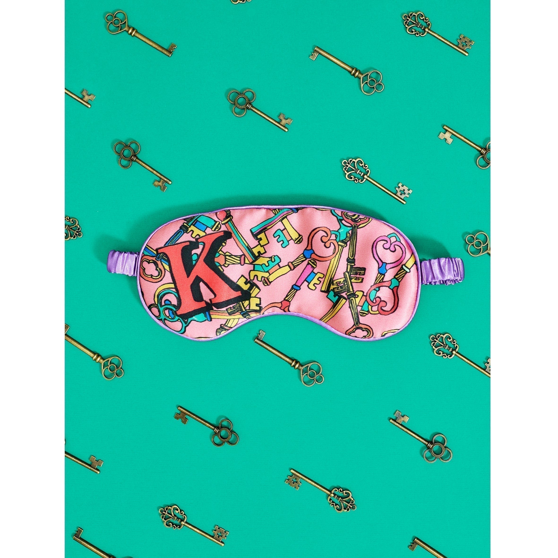 Silk Eye Mask "K Keys"