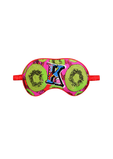 Jessica Russell Flint Printed Silk eye mask 