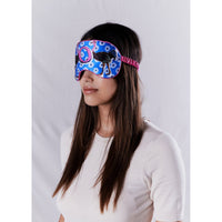 Jessica Russell Flint Printed Silk eye mask 