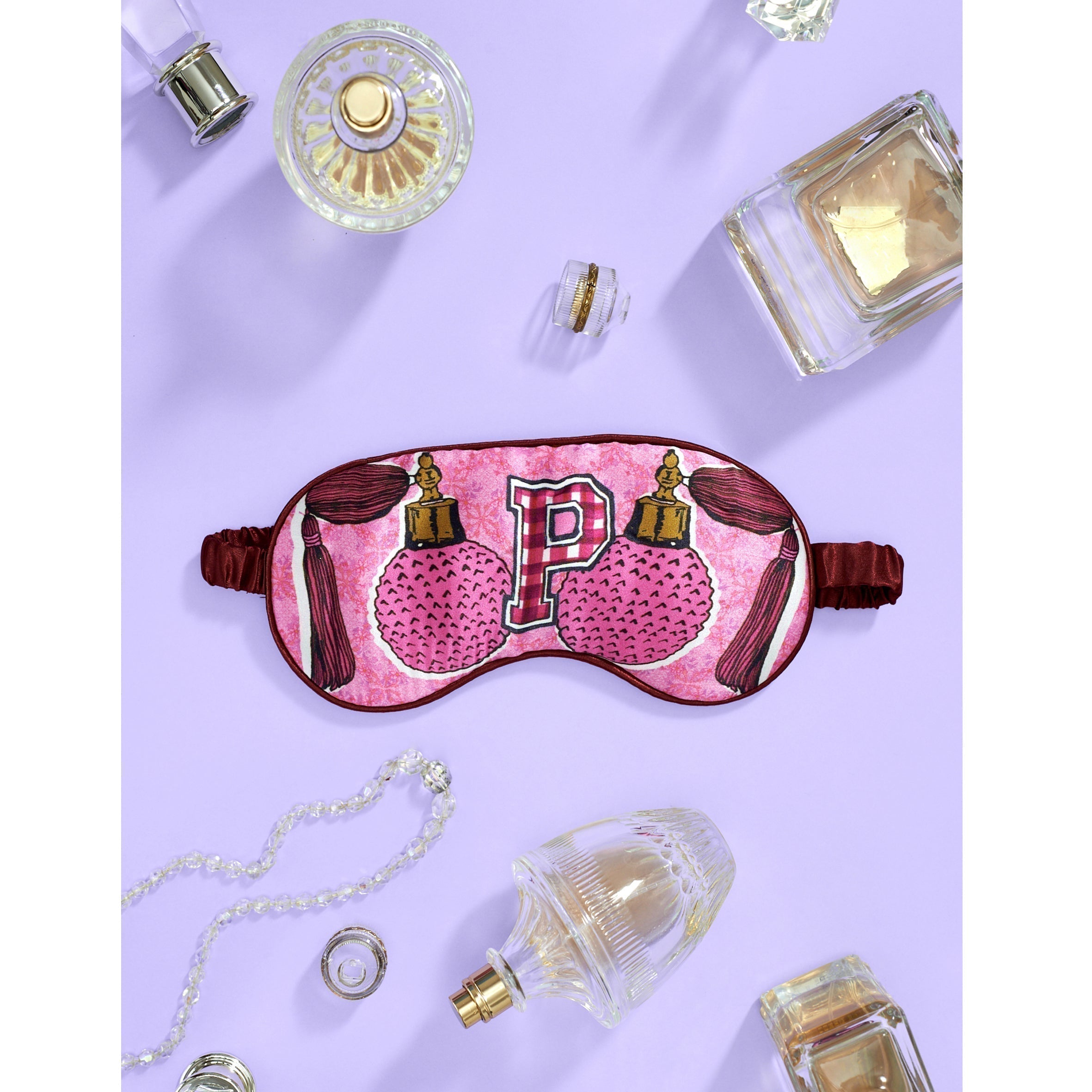 Silk Eye Mask "P Perfume"