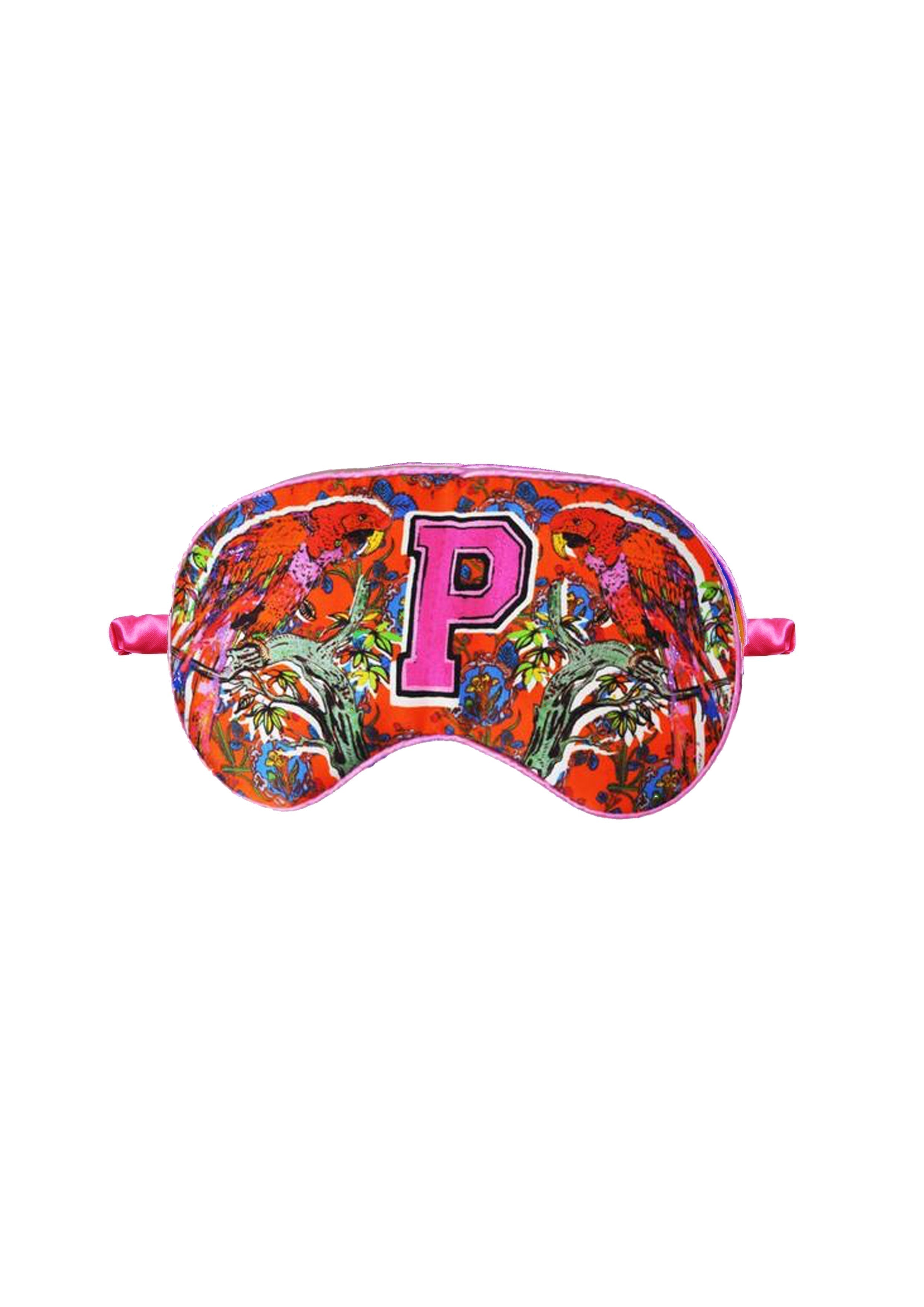 Silk Eye Mask "P Parrot"
