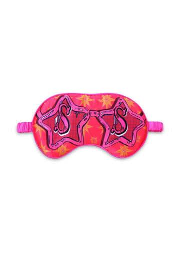 Jessica Russell Flint Printed Silk eye mask 