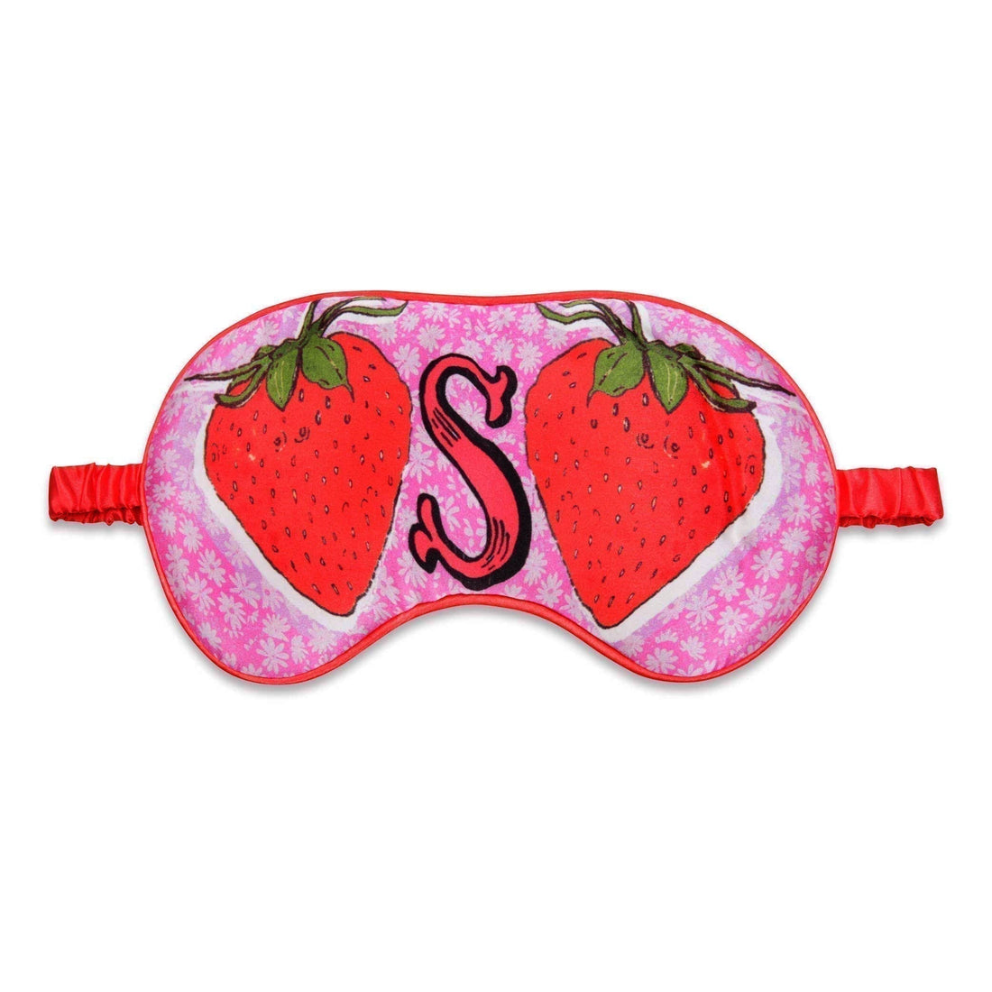 Jessica Russell Flint Printed Silk eye mask 