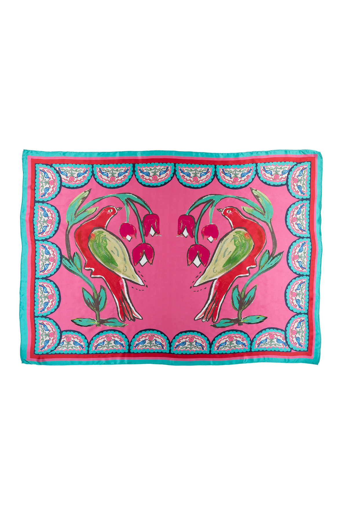Oblong Pareo Scarf "Soul Birds"