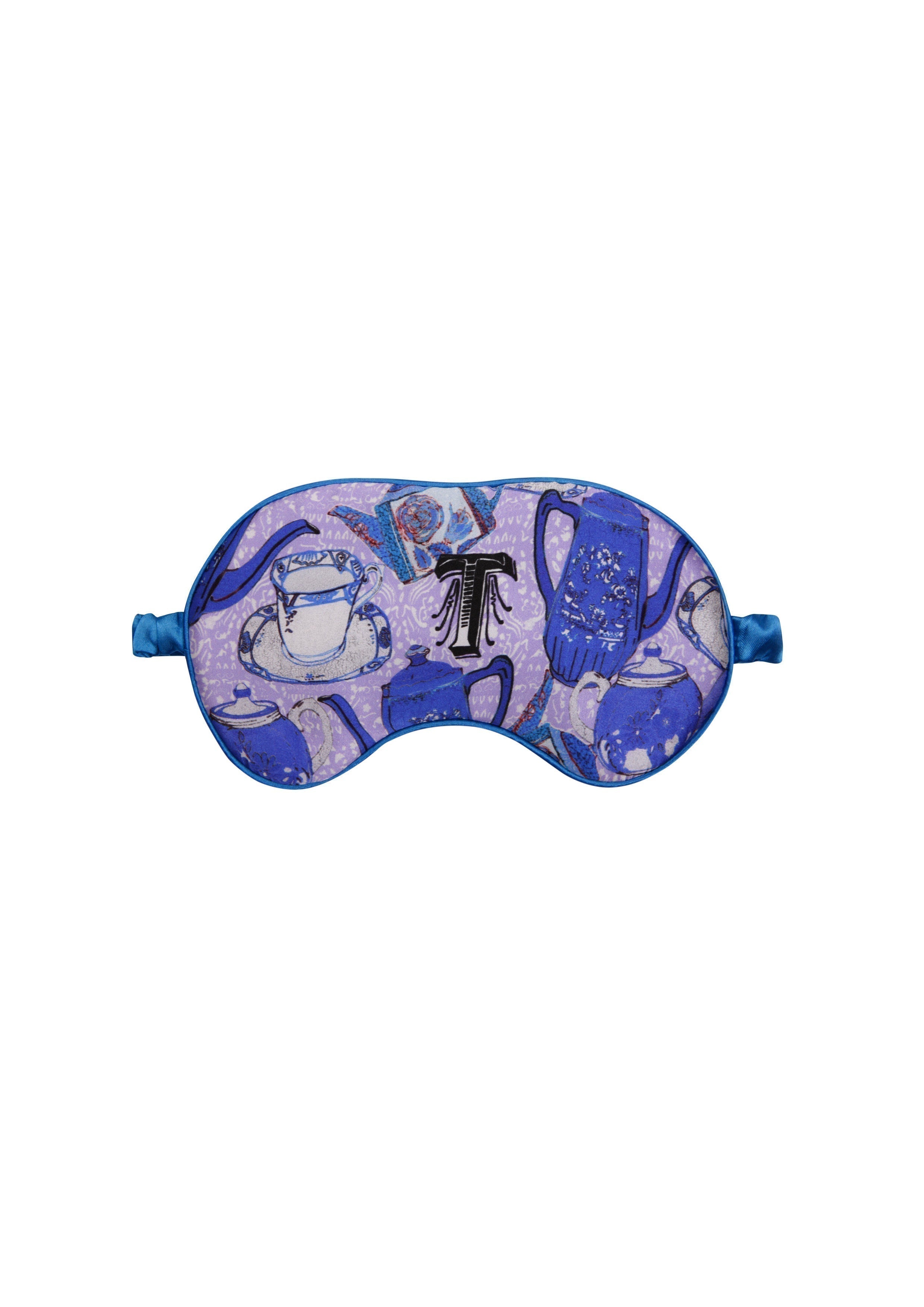 Silk Eye Mask "T Teapot"