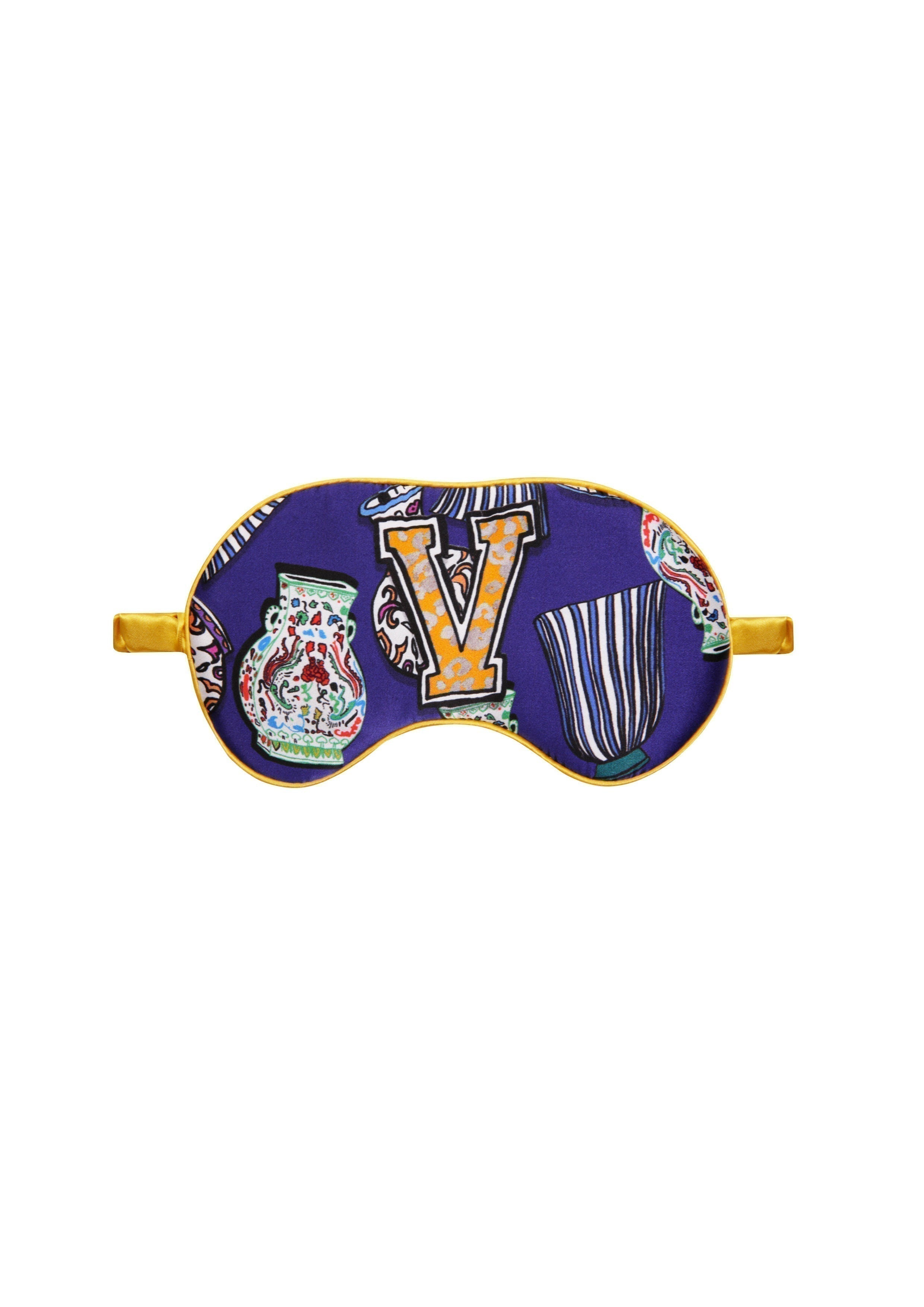 Silk Eye Mask "V Vase"