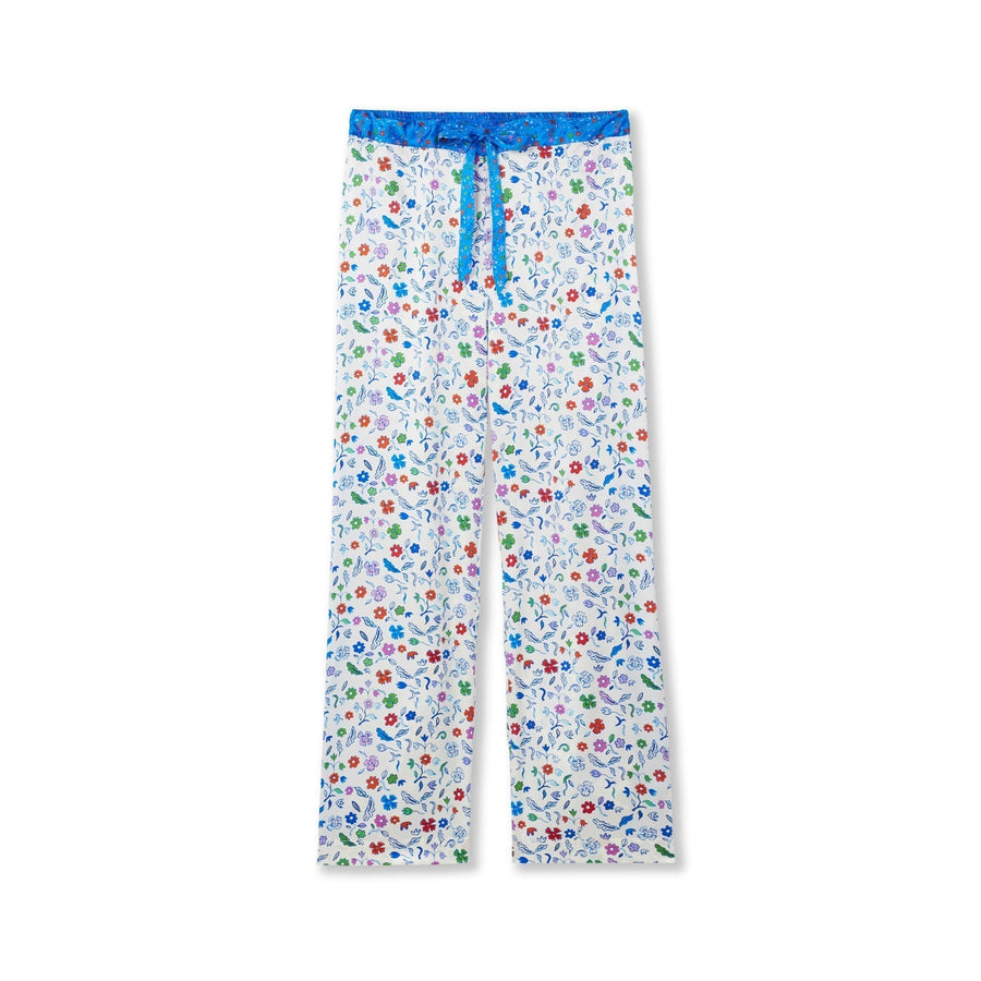 Jessica Russell Flint Printed Silk pyjama bottoms 