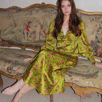 Sample: Twist Front Dress ALBA ROSE - Size Small-JRF