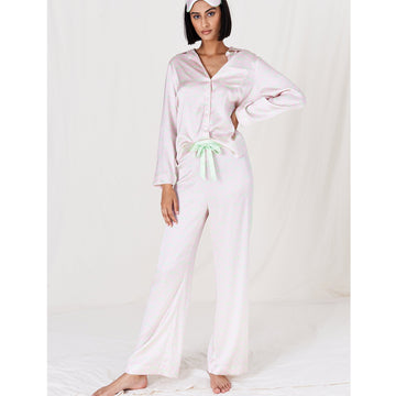 Jessica Russell Flint printed silk pyjama bottoms