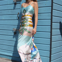 Sample: Maxi Slip Dress SANTORINI - Size Small-JRF