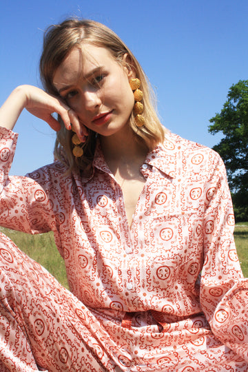 Sample: Long Sleeve PJ Top SPAGHETTI WESTERN - Size X Small-JRF