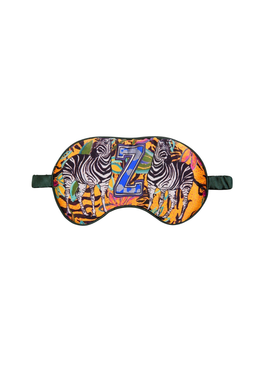 Jessica Russell Flint Printed Silk eye mask 
