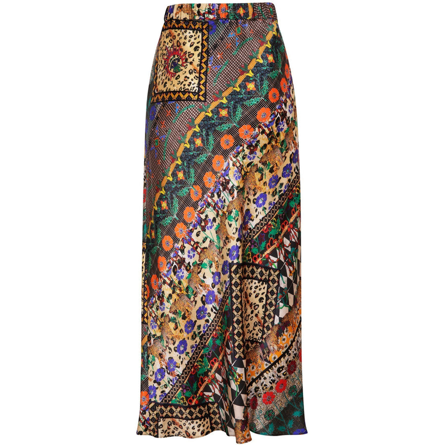 Bias Cut Skirt / "Animal Folk Story"-JRF