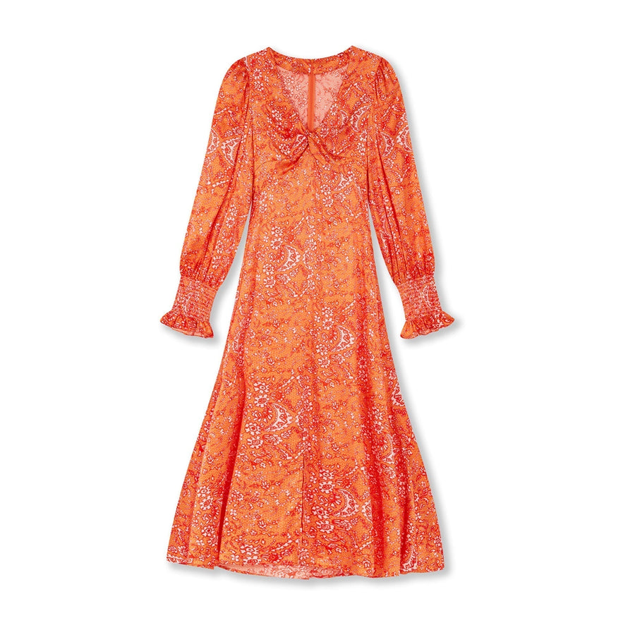 Twist Front Dress / "Arabea"-JRF