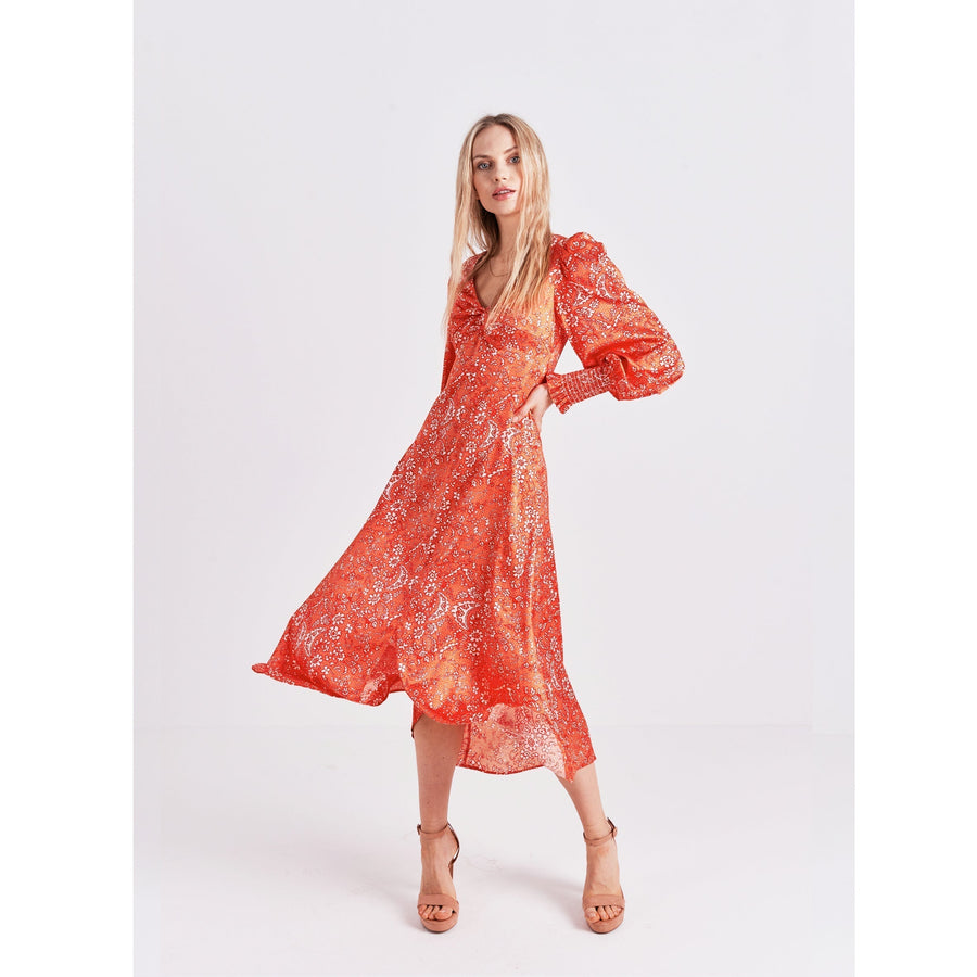 Twist Front Dress / "Arabea"-JRF