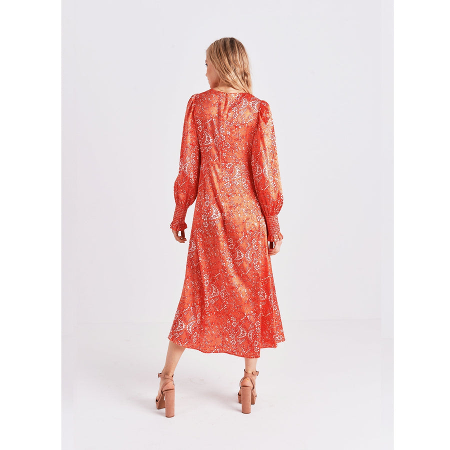 Twist Front Dress / "Arabea"-JRF