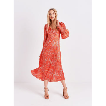 Twist Front Dress / "Arabea"-JRF