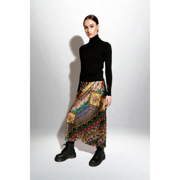 Bias Cut Skirt / "Animal Folk Story"-JRF