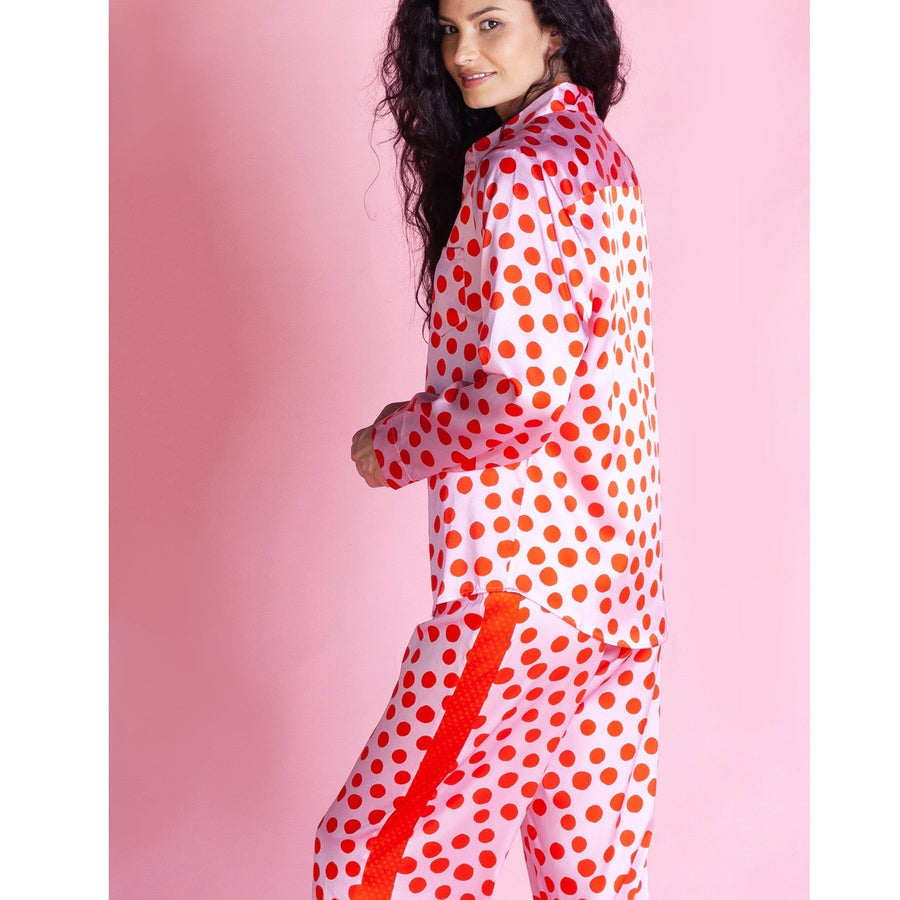 Jessica Russell Flint Printed Silk pyjama bottoms 