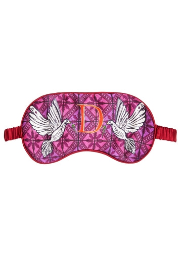 Jessica Russell Flint Printed Silk eye mask 
