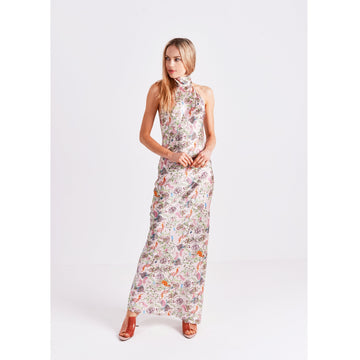 High Neck Maxi Dress / "Emiko"-JRF
