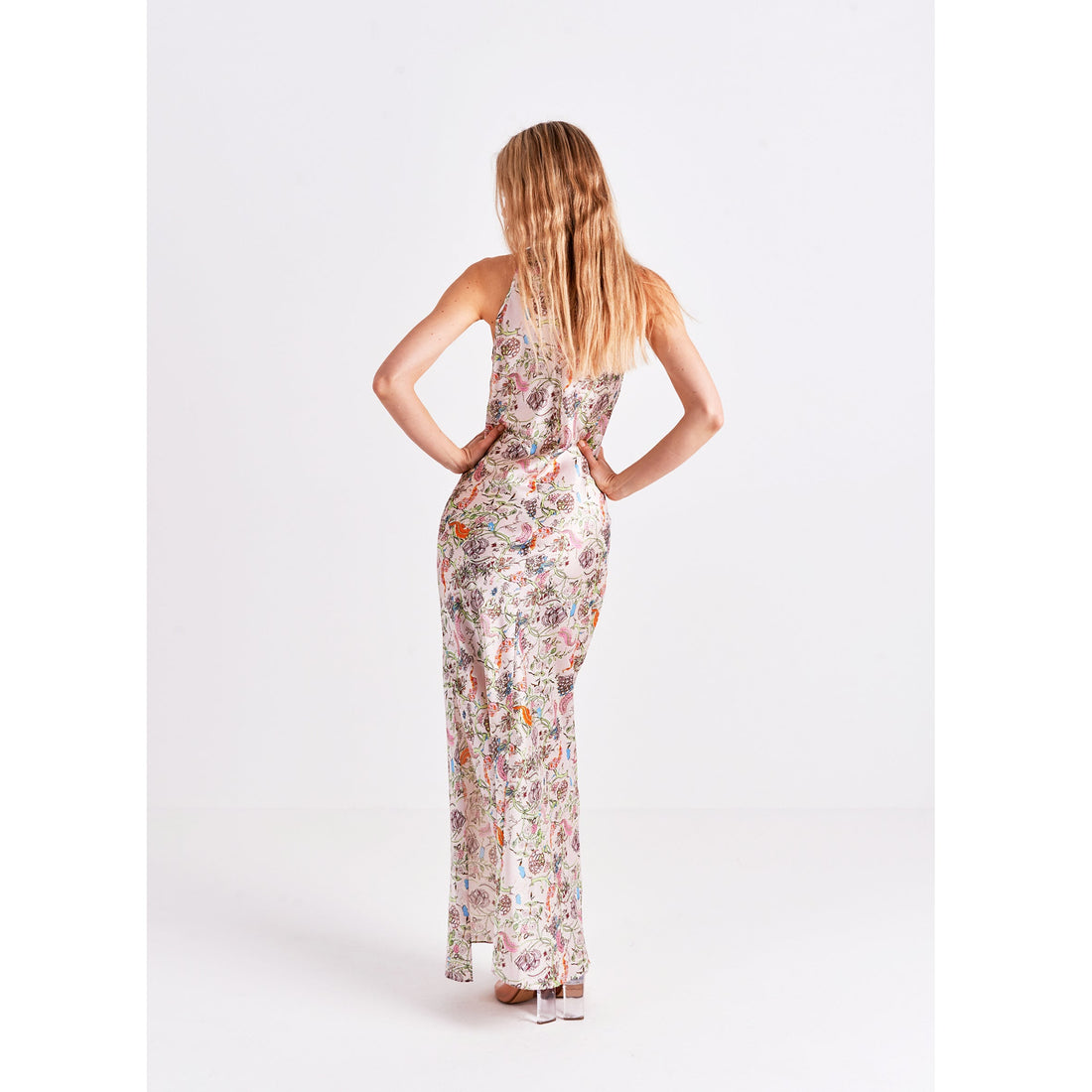 High Neck Maxi Dress / "Emiko"-JRF