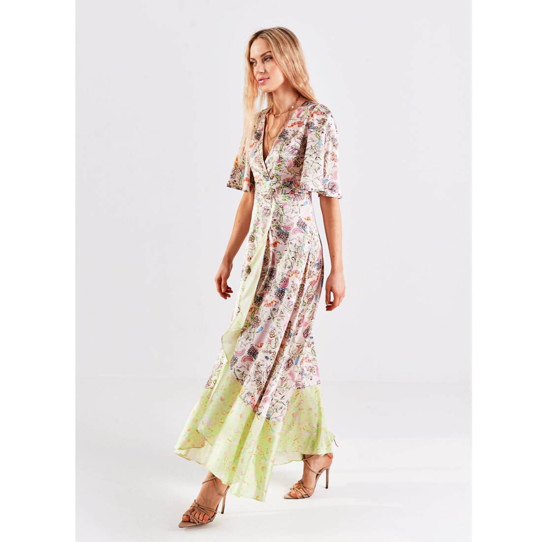 Faux Wrap Maxi Dress / "Emiko"-JRF