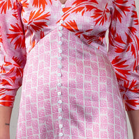 Button Tea Dress / "Fernanda"-JRF