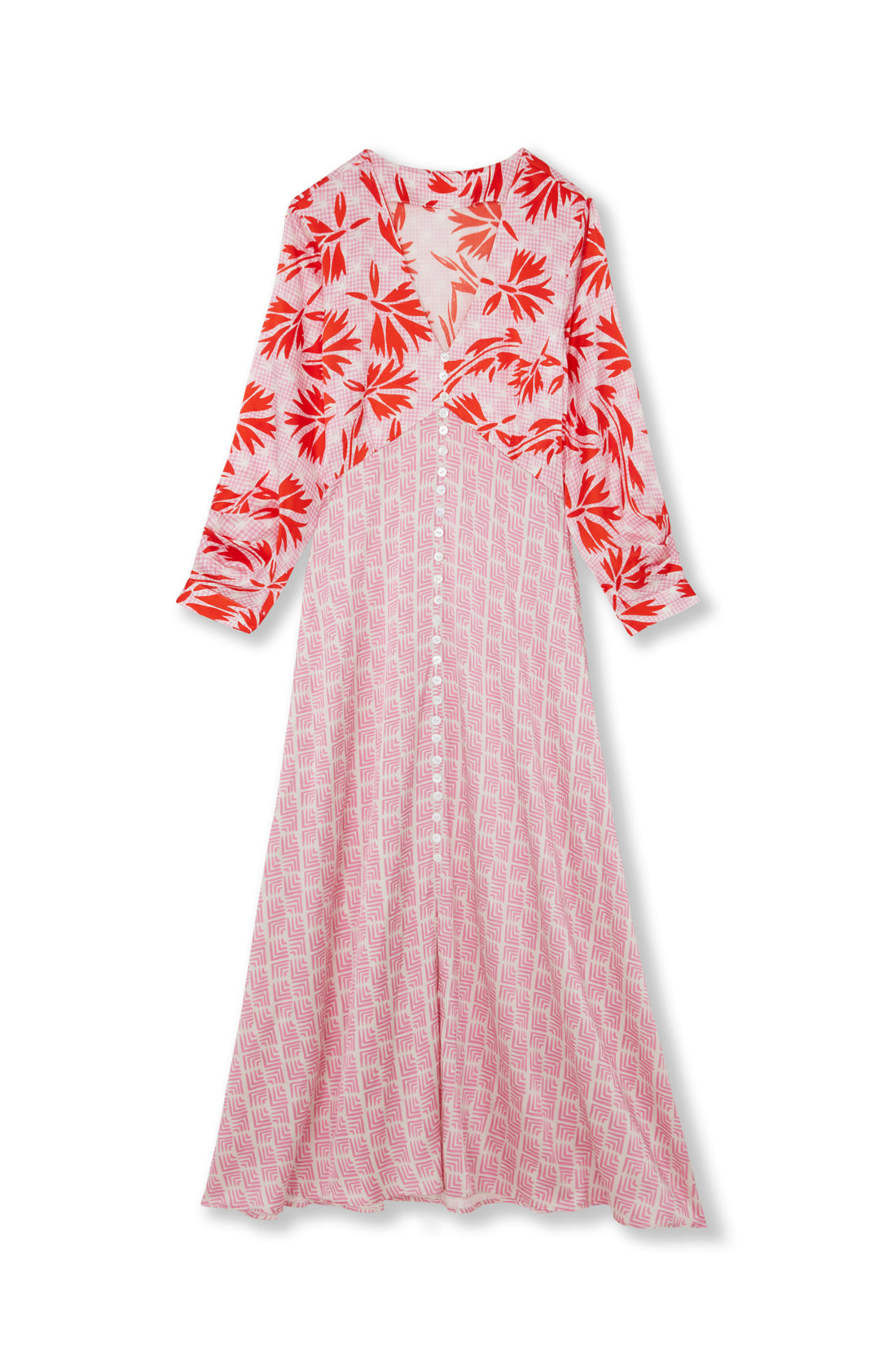 Button Tea Dress / "Fernanda"-JRF