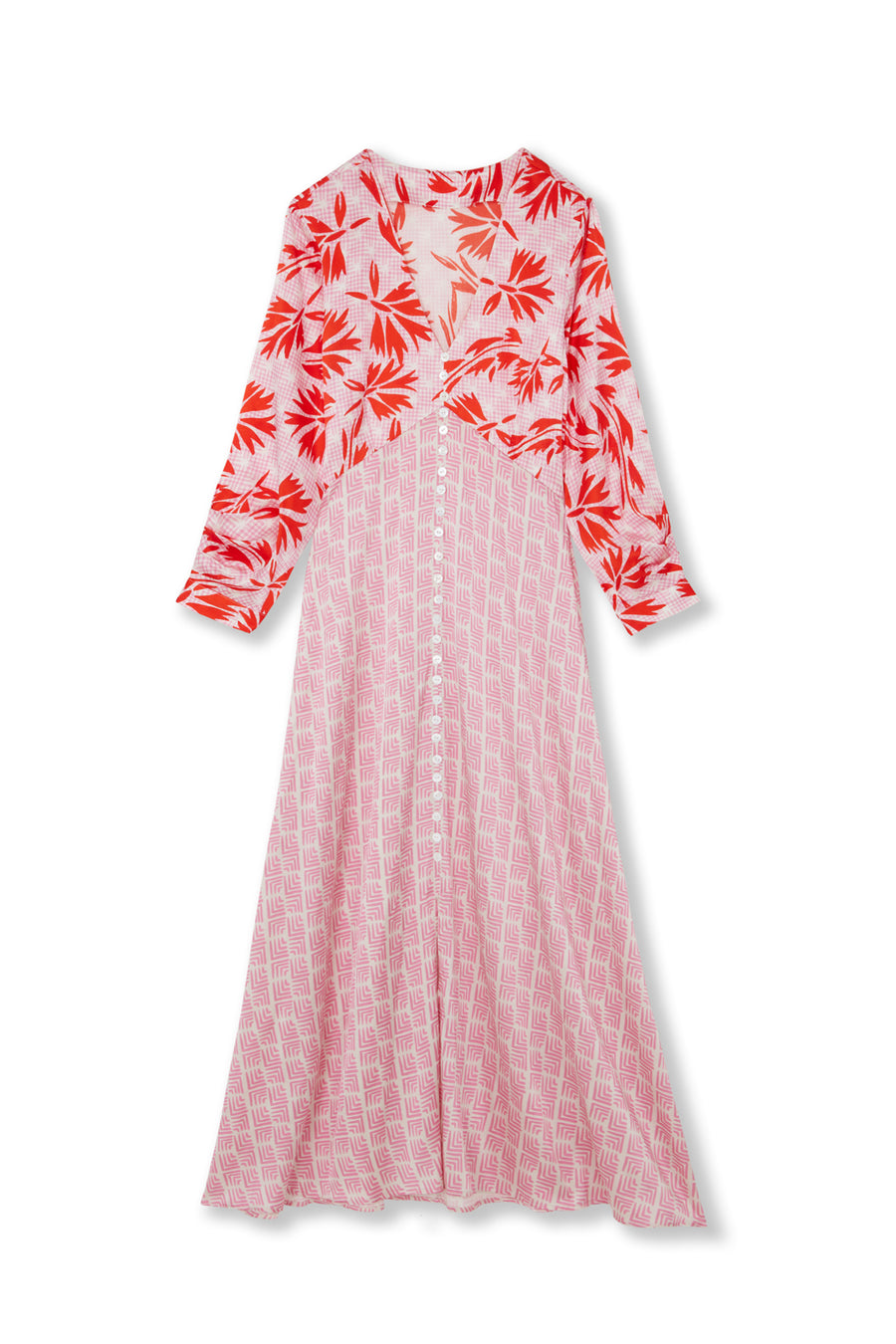 Button Tea Dress / "Fernanda"-JRF