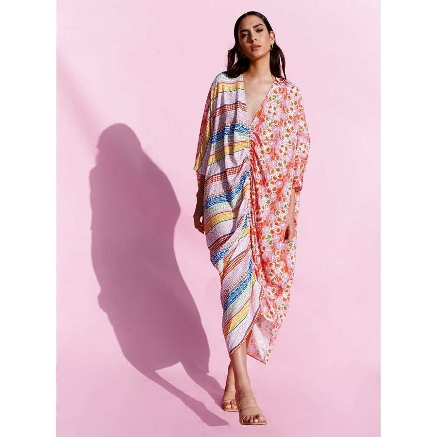 Florence Gathered Maxi Kaftan / "Frida"-JRF
