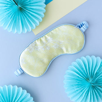 Silk Eye Mask / "Golden Blossom"-JRF