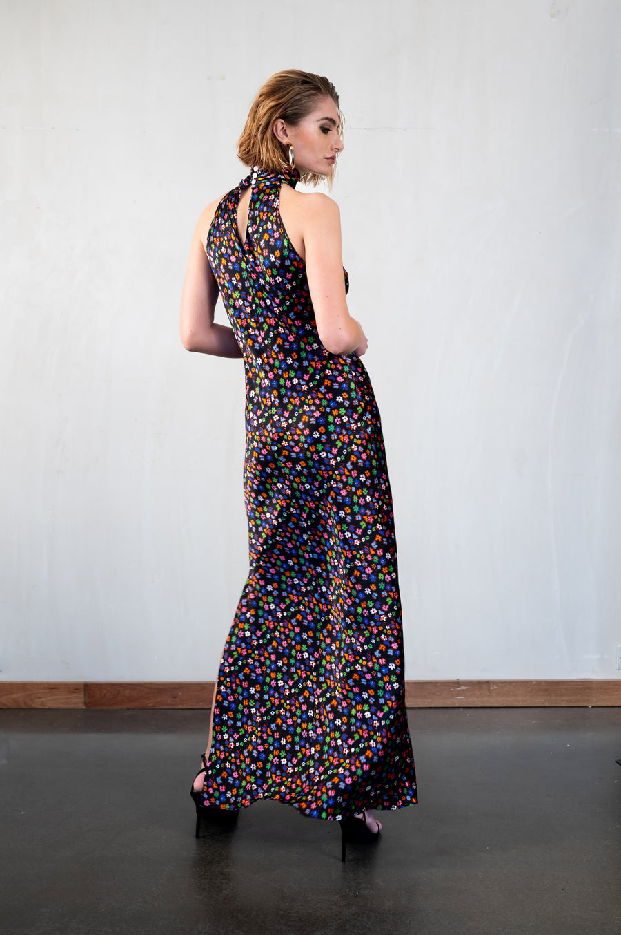 High Neck Maxi Dress / "Aurora"-JRF