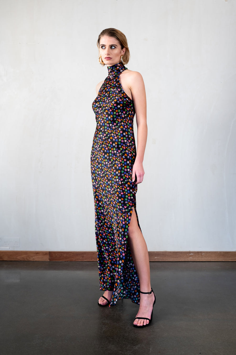 High Neck Maxi Dress / "Aurora"-JRF