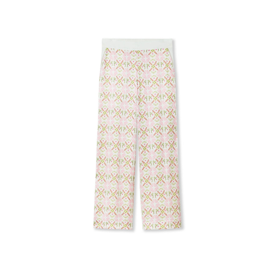Cropped PJ Trousers / ''Eastern Tile"-JRF