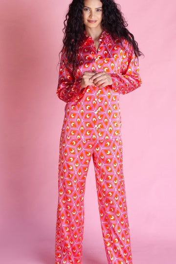 Long Sleeve PJ Top / ''Etta's Eclipse"-JRF