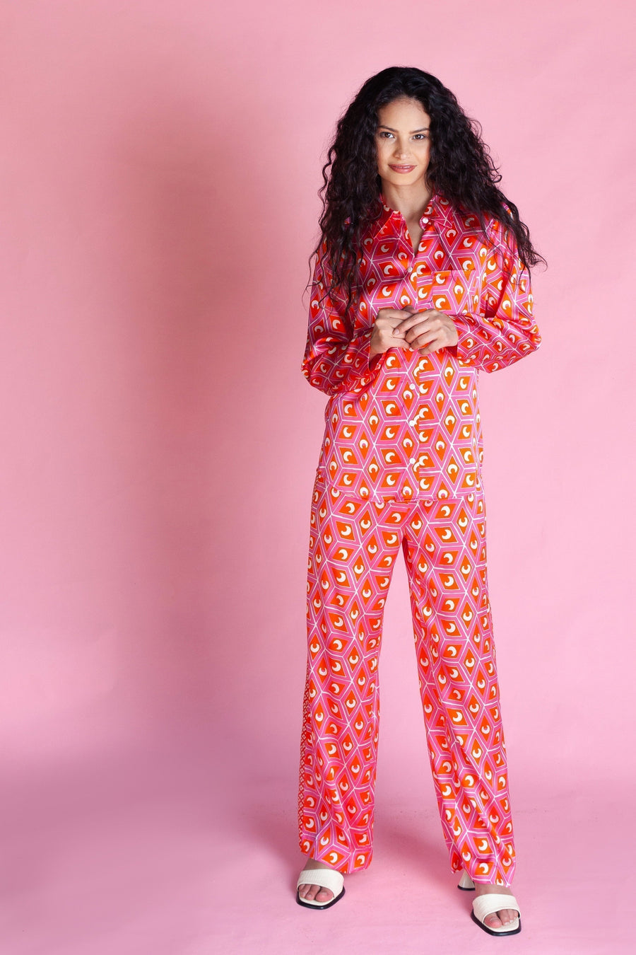 Long Sleeve PJ Top / ''Etta's Eclipse"-JRF