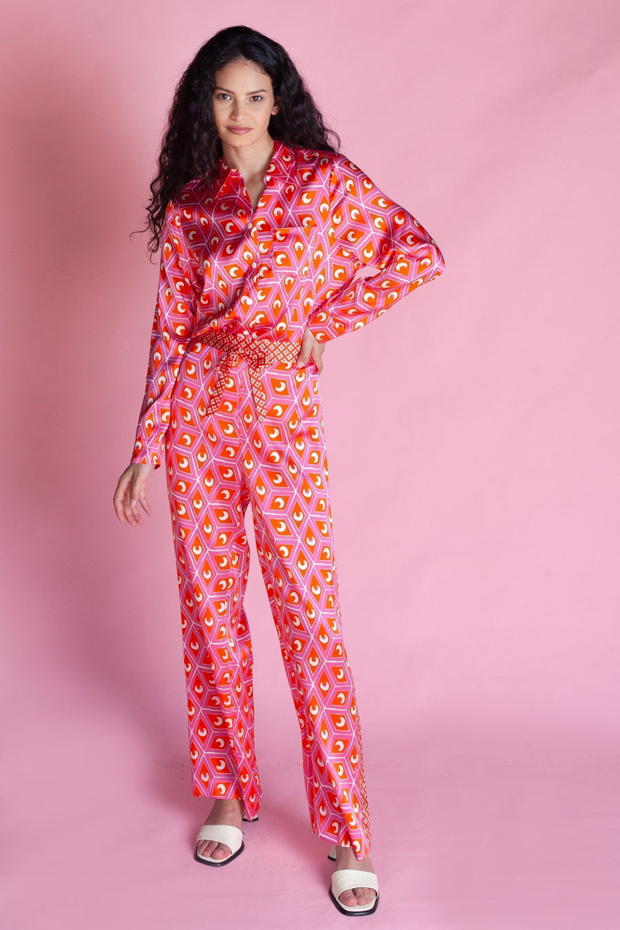 Long Sleeve PJ Top / ''Etta's Eclipse"-JRF