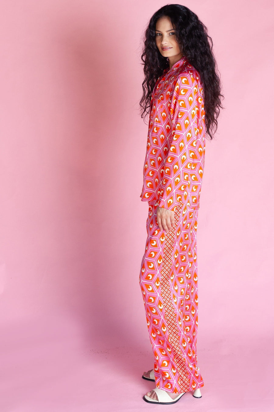 Long Sleeve PJ Top / ''Etta's Eclipse"-JRF