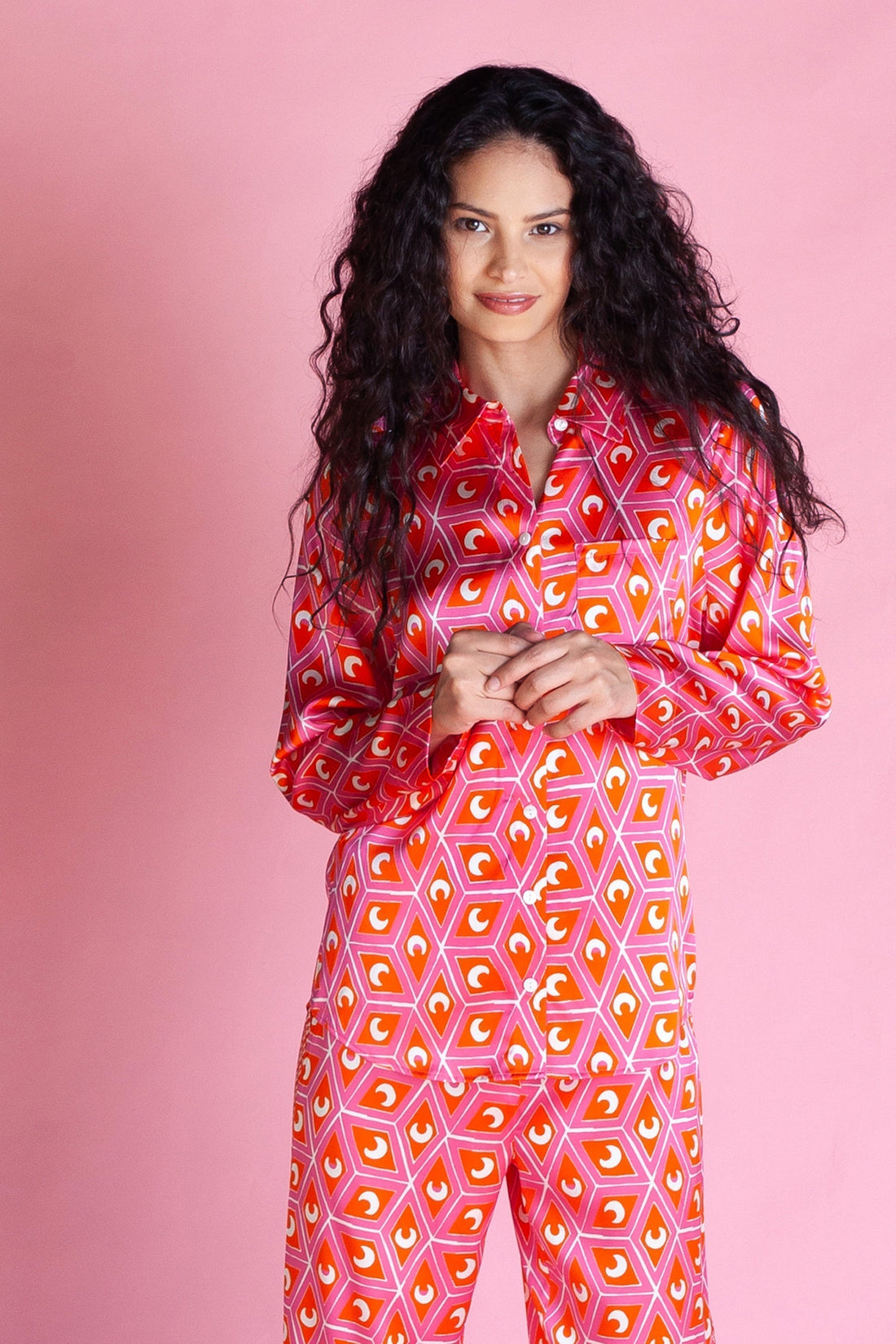 Long Sleeve PJ Top / ''Etta's Eclipse"-JRF