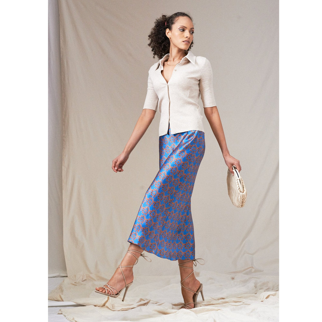 Bias Cut Skirt / "Tavia"-JRF