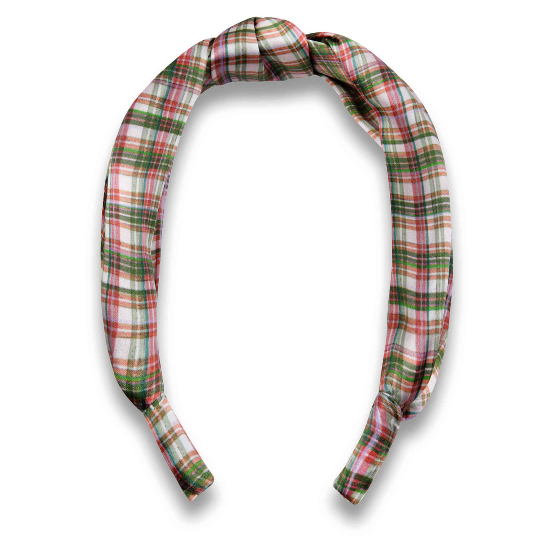 Silk Headband / "Botanical Tartan"-JRF