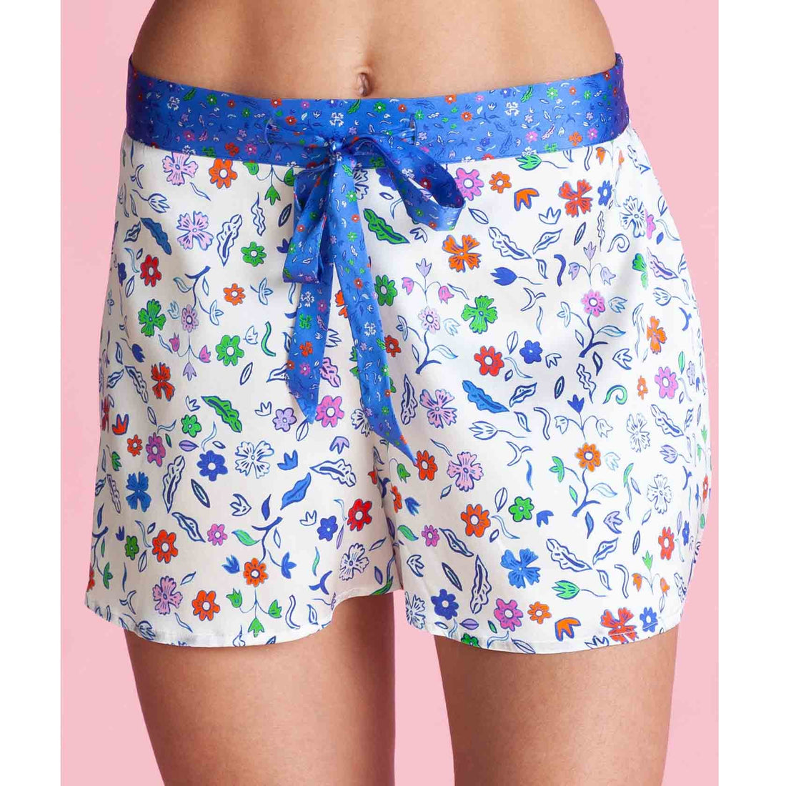 Pyjama Shorts / "De Fleurs"-JRF