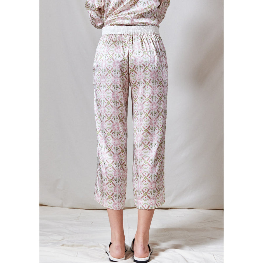 Cropped PJ Trousers / ''Eastern Tile"-JRF