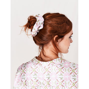 Silk Scrunchie / "Eastern Tile"-JRF